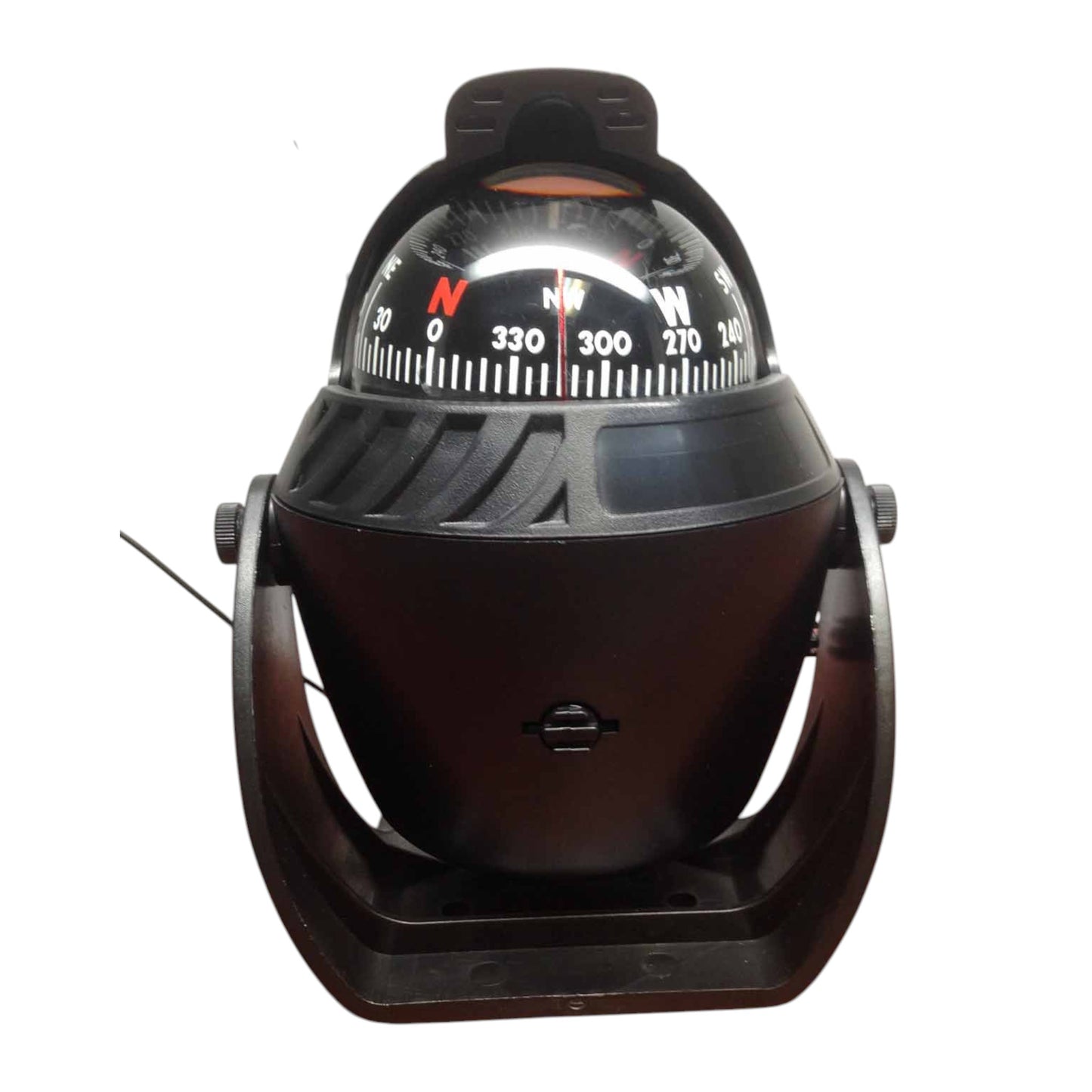 Pactrade Marine Boat Nautical Sport Black Lighted Compass With Bracket Visible Luber Line