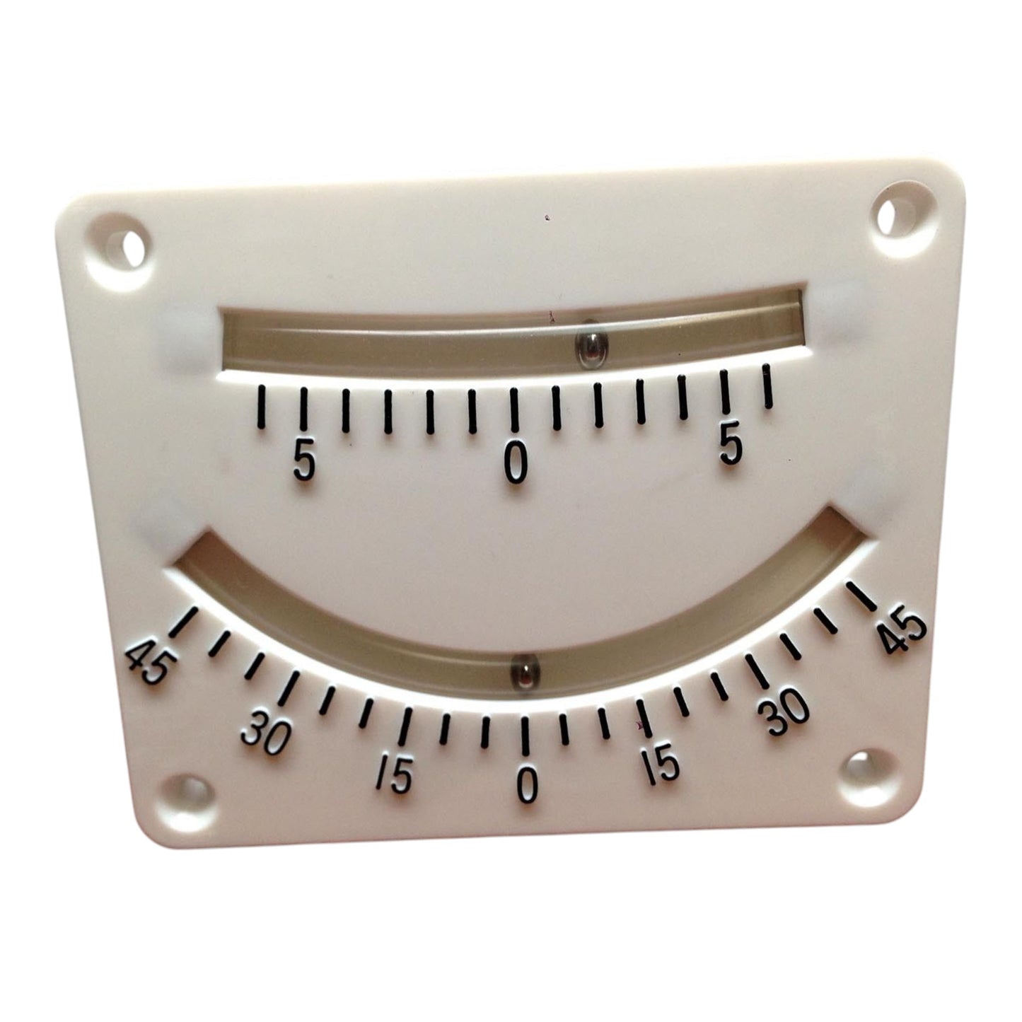 Pactrade Marine Boat Two Scales Ranges Clinometer Plastic Surface Mount