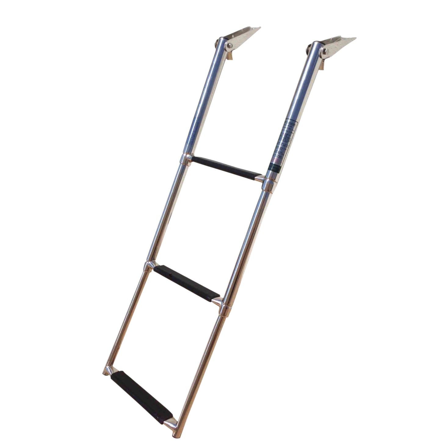 Pactrade Marine Boat Stainless Steel 3 Step Telescopic Ladder Over Platform