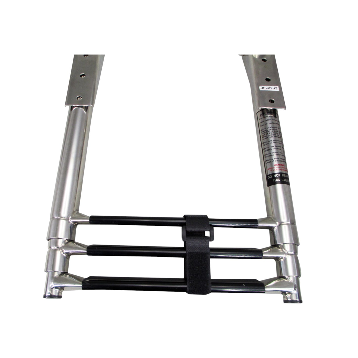 Pactrade Marine Boat Stainless Steel 3 Step Telescopic Ladder Over Platform