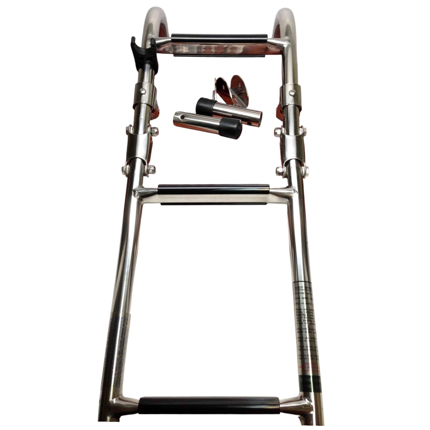 Pactrade Marine Boat Three Steps Foldable Ladder Stainless Steel Luxury 23.5"Long