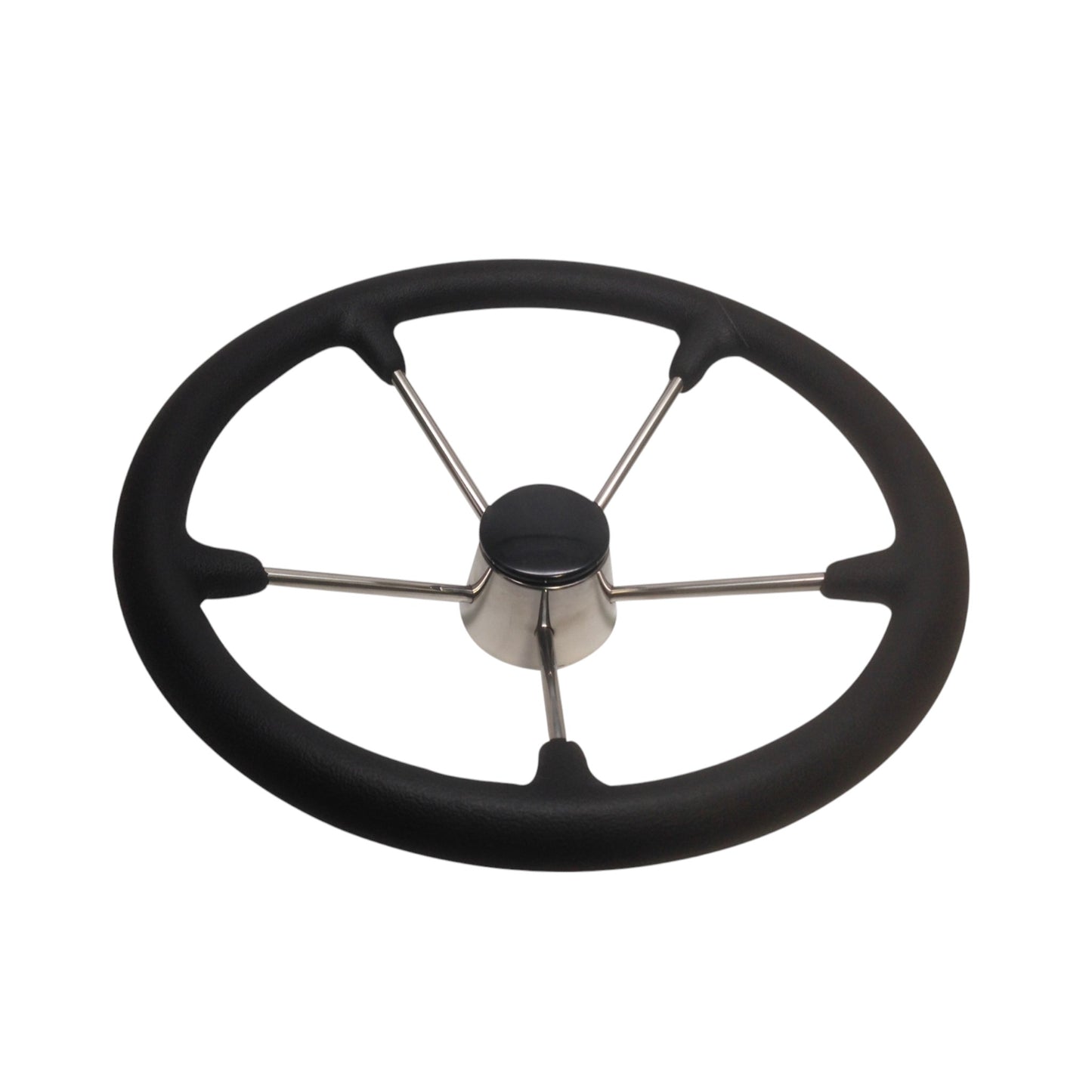 Pactrade Marine Boat Stainless Steel Steering Wheel With Black Foam Five Spoke