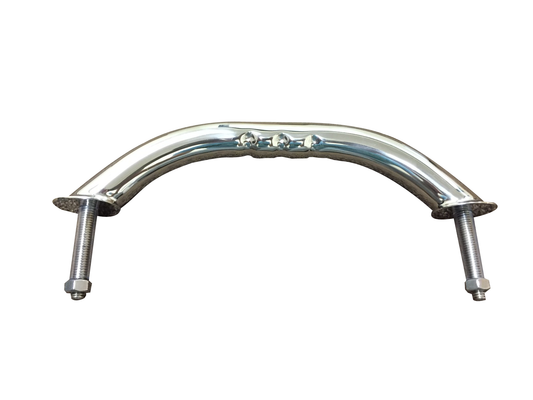 STAINLESS STEEL MARINE BOAT HANDRAIL 8-5/8 INCHES WITH WAVE CURVE