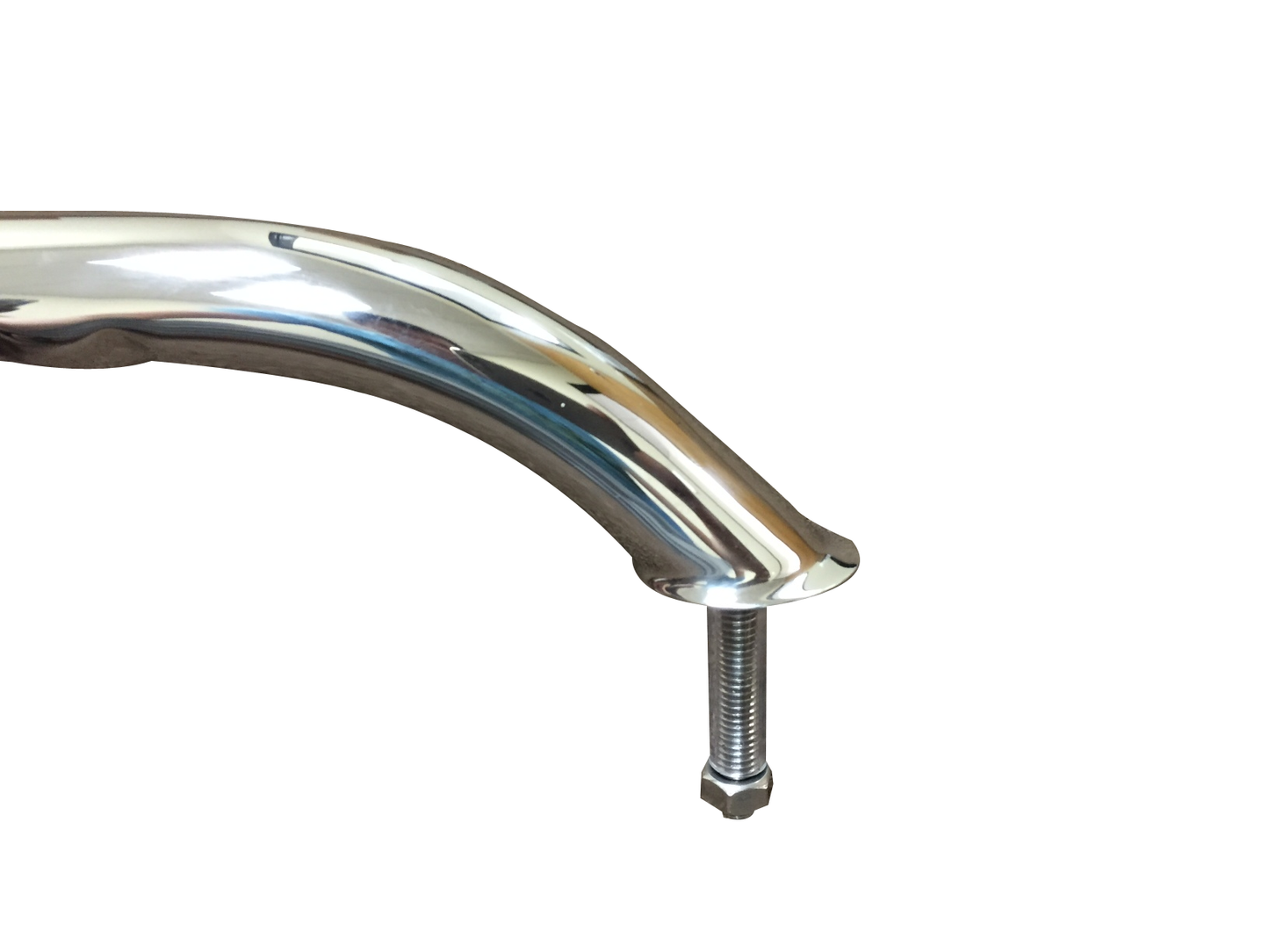 STAINLESS STEEL MARINE BOAT HANDRAIL 8-5/8 INCHES WITH WAVE CURVE