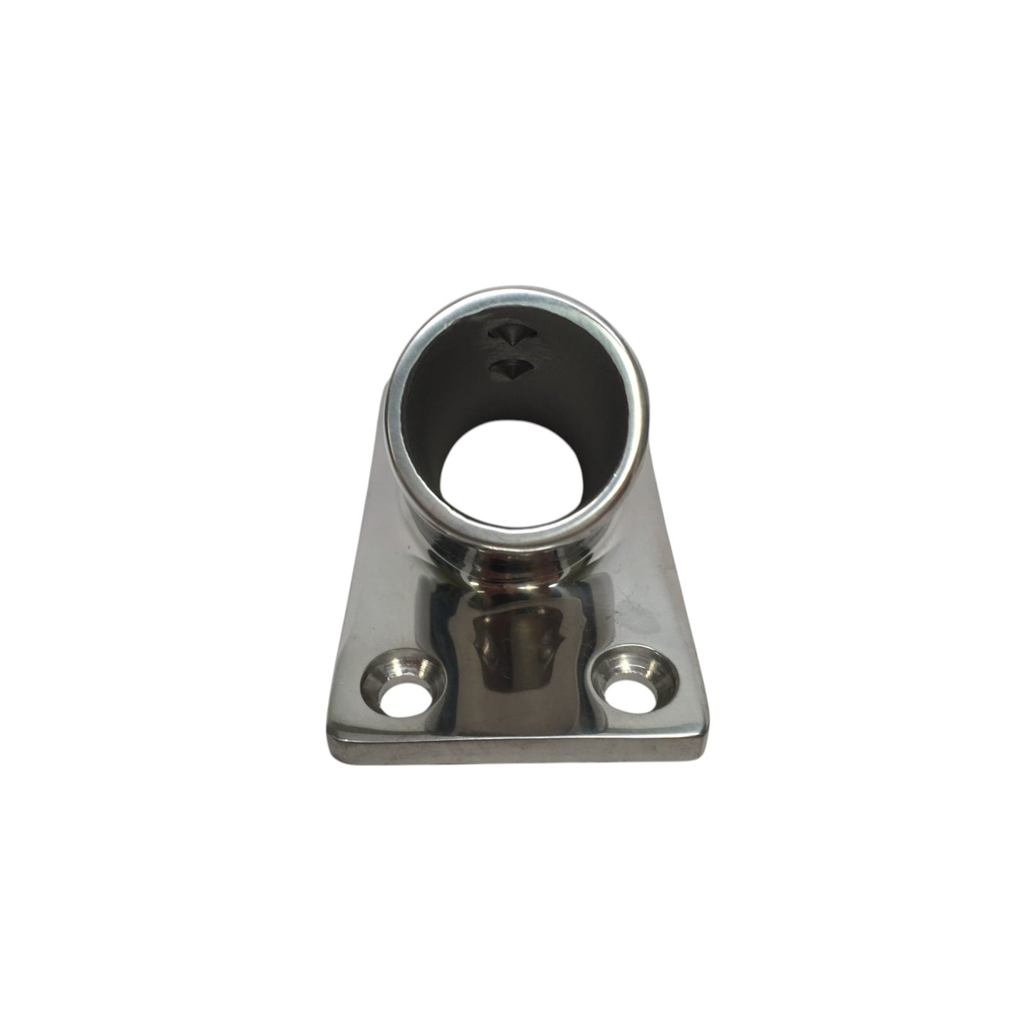 Pactrade Marine Boat Durable SS 316 Handrail Fitting Rectangular Base 45 Deg 7/8" 22.2MM