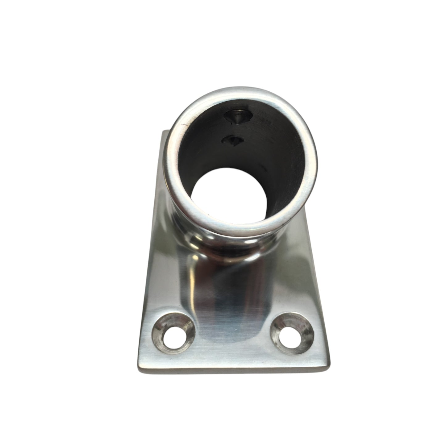 Pactrade Marine Boat Durable SS 316 Handrail Fitting Rectangular Base 60 Deg 1" 25.4MM