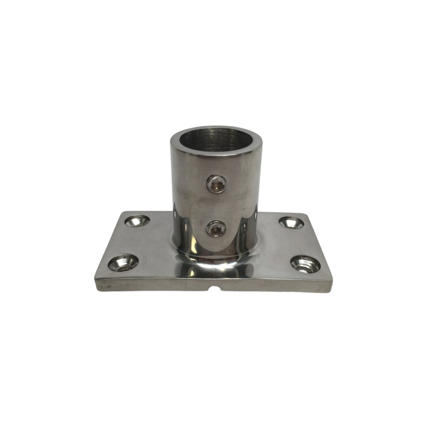 Pactrade Marine Boat Durable SS 316 Handrail Fitting Rectangular Base 90 Deg 7/8" 22.2MM