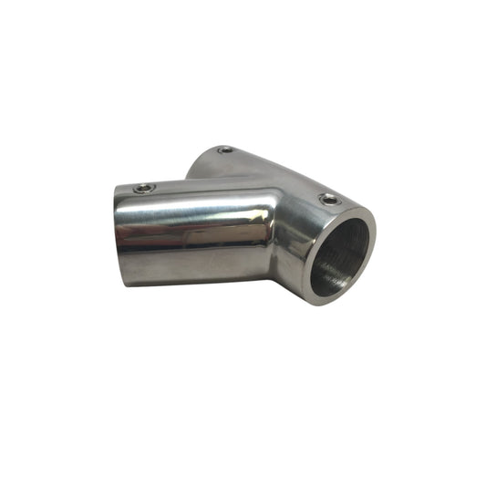 Pactrade Marine Boat Durable Handrail Fitting SS316 Tee Form 60 Deg Left Hand 7/8" 22.2MM