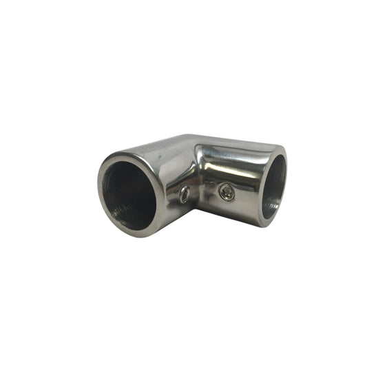 Pactrade Marine Boat Durable Solid Handrail Fitting SS316 Bow Form 90 Deg Elbow 7/8" 22MM