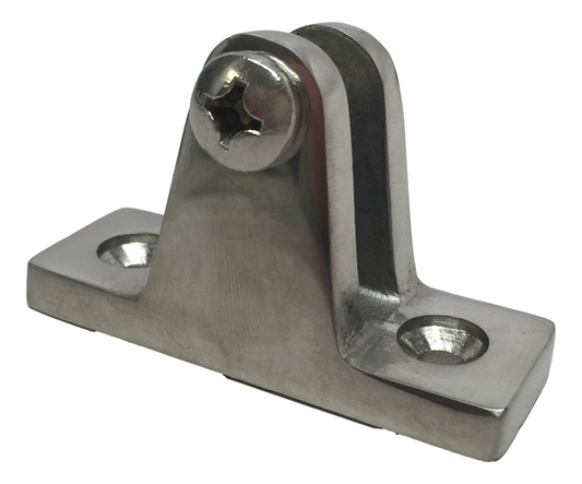 Marine Boat Bimini Top Fitting SS 316 Angle Base Deck Hinge 7/8X2 22.2X50.8MM