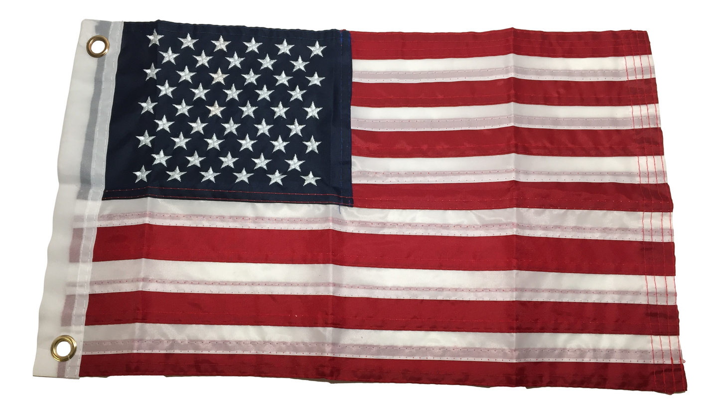 Pactrade Marine Boat American Flag USA 12"X18" Hole Center-to-Center 10" Fast Shipping