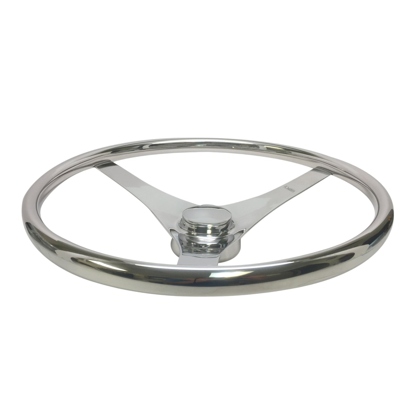 Pactrade Marine Boat Durable 3 Flat Spoke Stainless Steel Sports Steering Wheel, 15-1/2"L