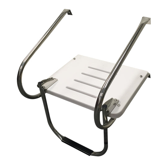 Pactrade Marine Boat Universal Swim Platform Under Mount Telescopic Ladder 1 Step Inboard