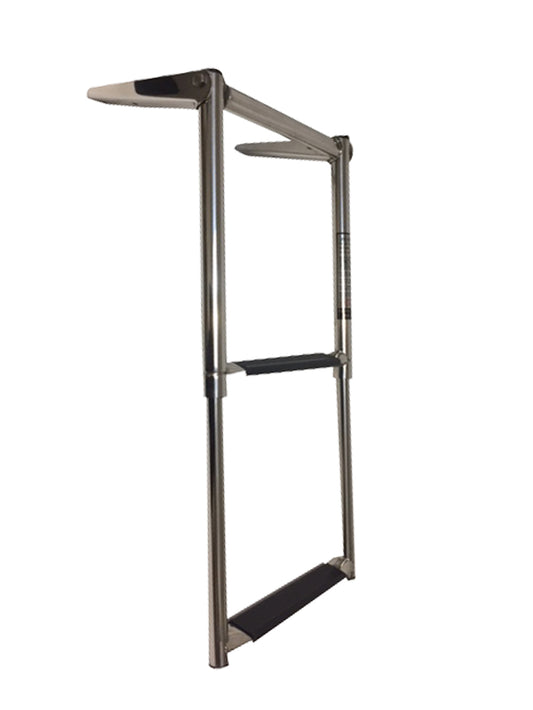 Pactrade Marine Boat Swim Stainless Steel 2 Step Telescopic Drop Ladder