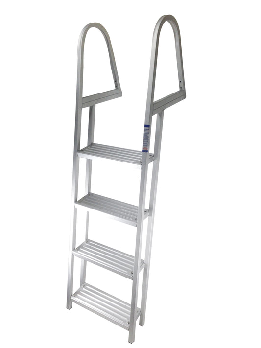 Pactrade Marine Pontoon Boat Dock Aluminum Heavy Duty 4 Step Boarding Ladder