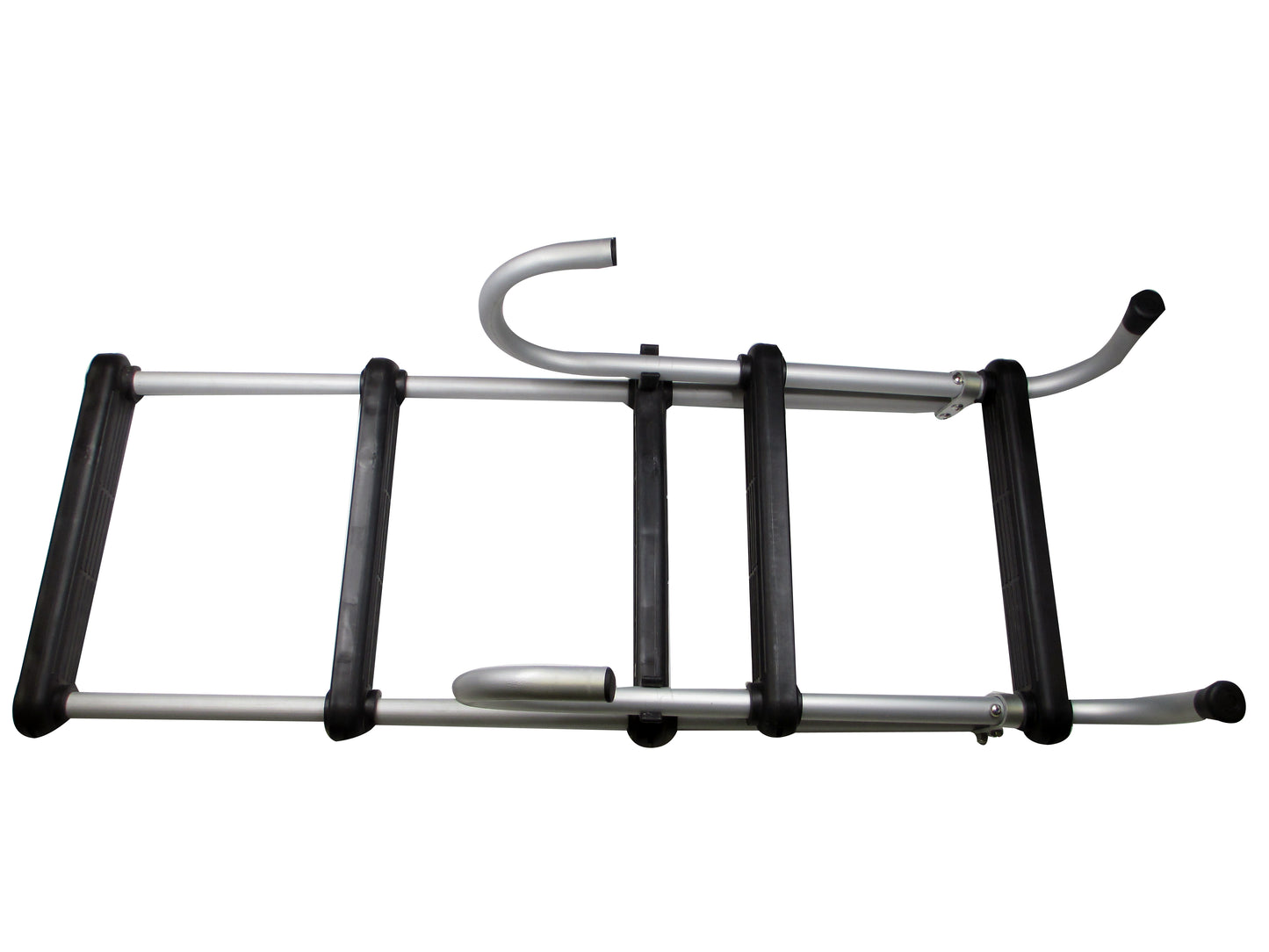 Pactrade Marine Pontoon Boat Removable Folding Ladder 5 Step Anodized Aluminum Tubing 300lbs