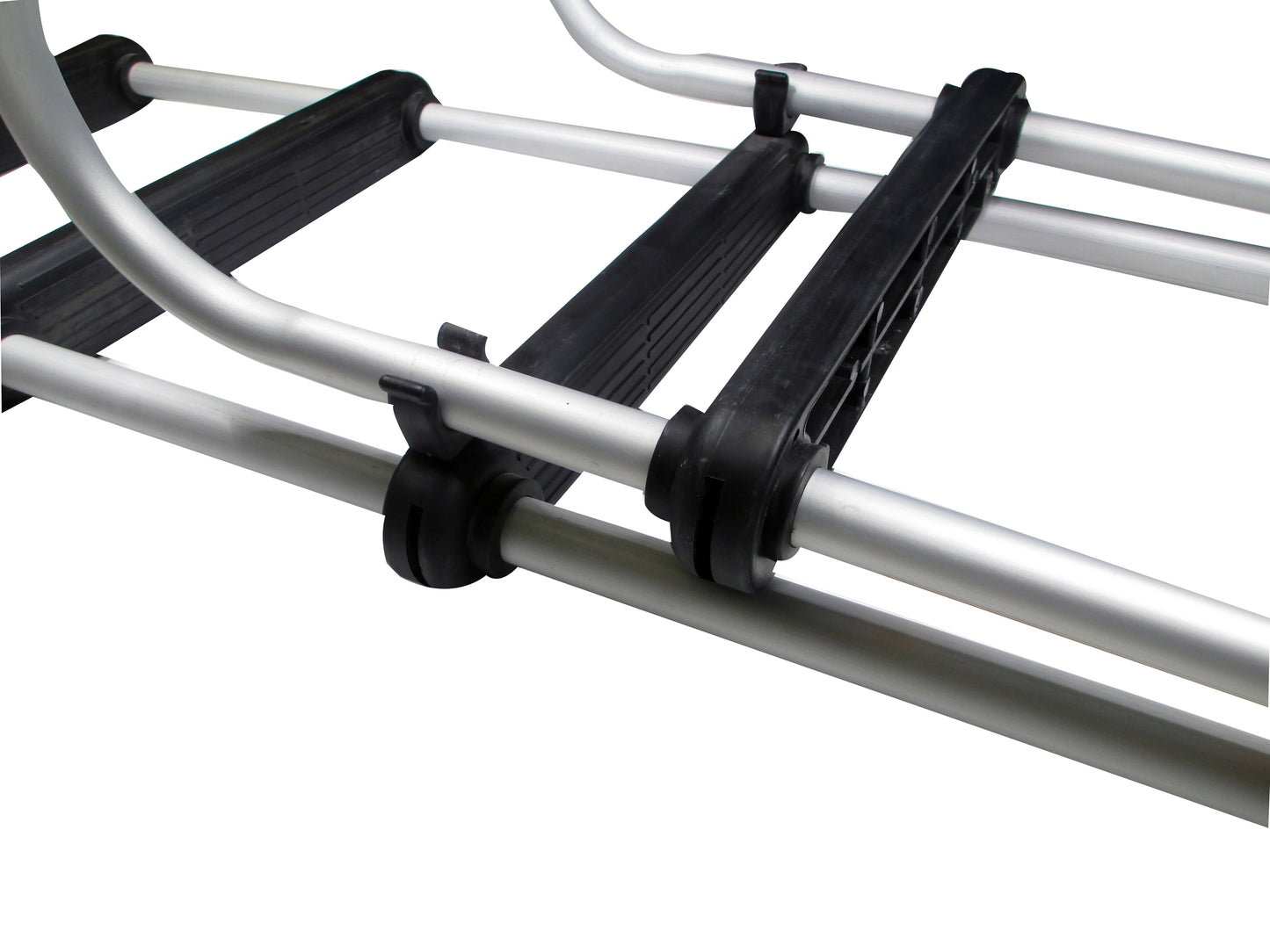 Pactrade Marine Pontoon Boat Removable Folding Ladder 5 Step Anodized Aluminum Tubing 300lbs