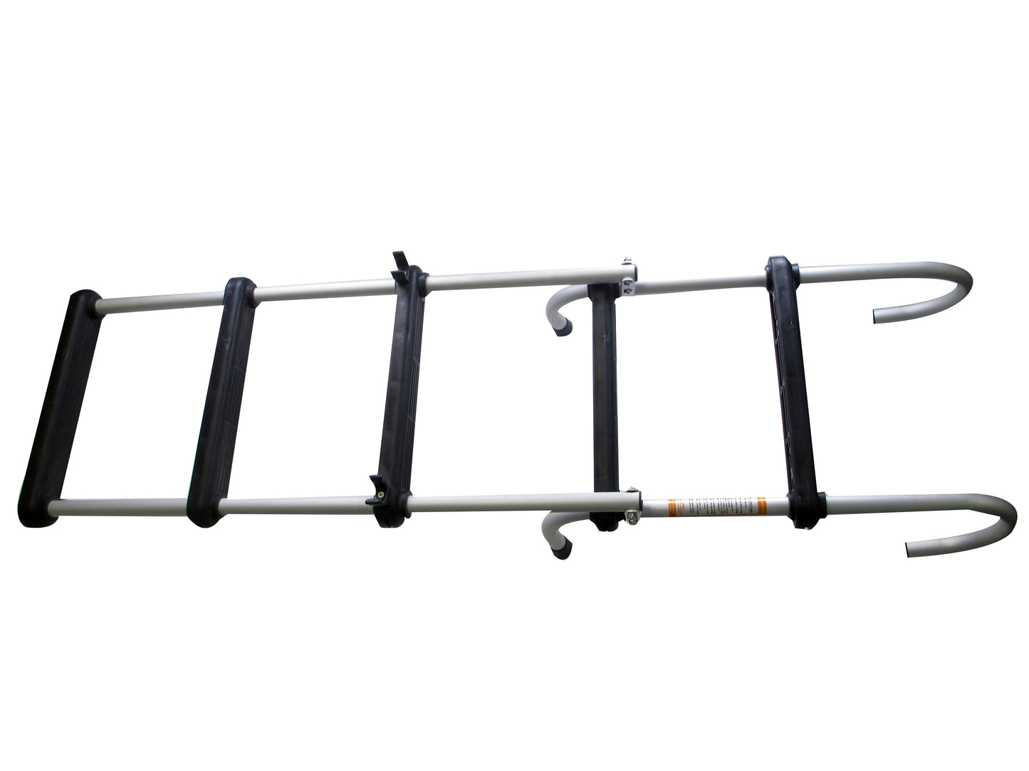 Pactrade Marine Pontoon Boat Removable Folding Ladder 5 Step Anodized Aluminum Tubing 300lbs