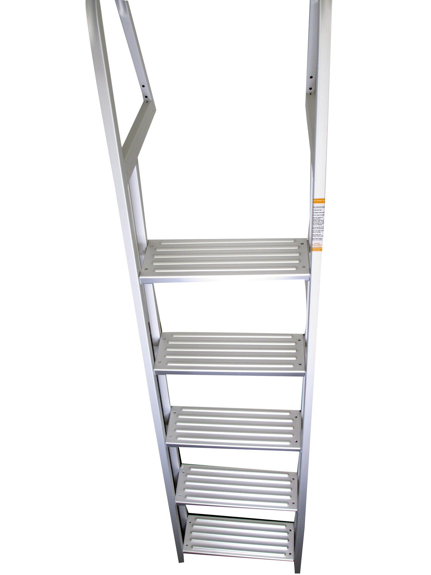 Pactrade Marine Pontoon Boat 5 Step Dock Ladder Aluminum Removable Boarding Ladder Capacity 300lbs 