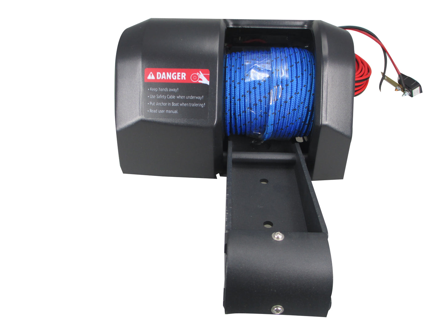 Pactrade Marine Boat Pontoon Electric Anchor Winch 100 ft Rope Freshwater For Anchor Up To 30lbs