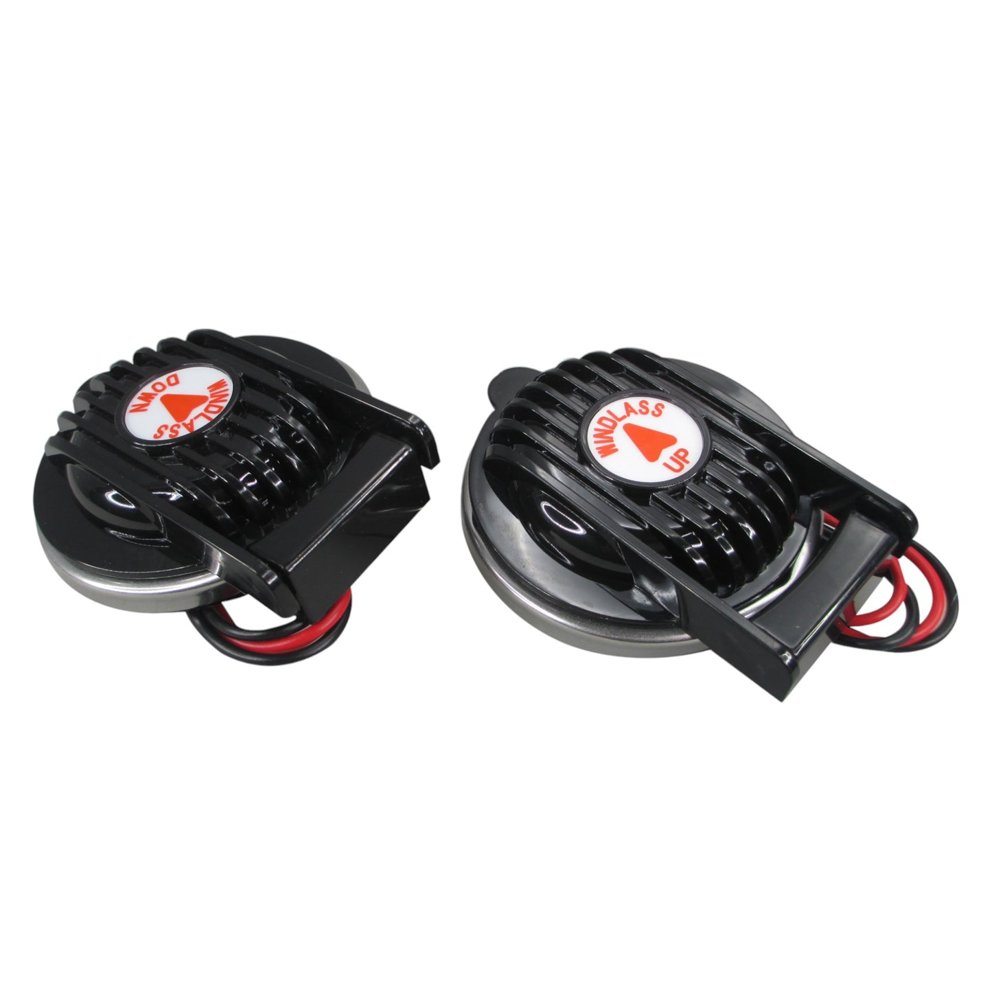 Pactrade Marine Boat Anchor Windlass Winch Foot Compact Switch Black 2 PCS Up & Down 12/24v 5A