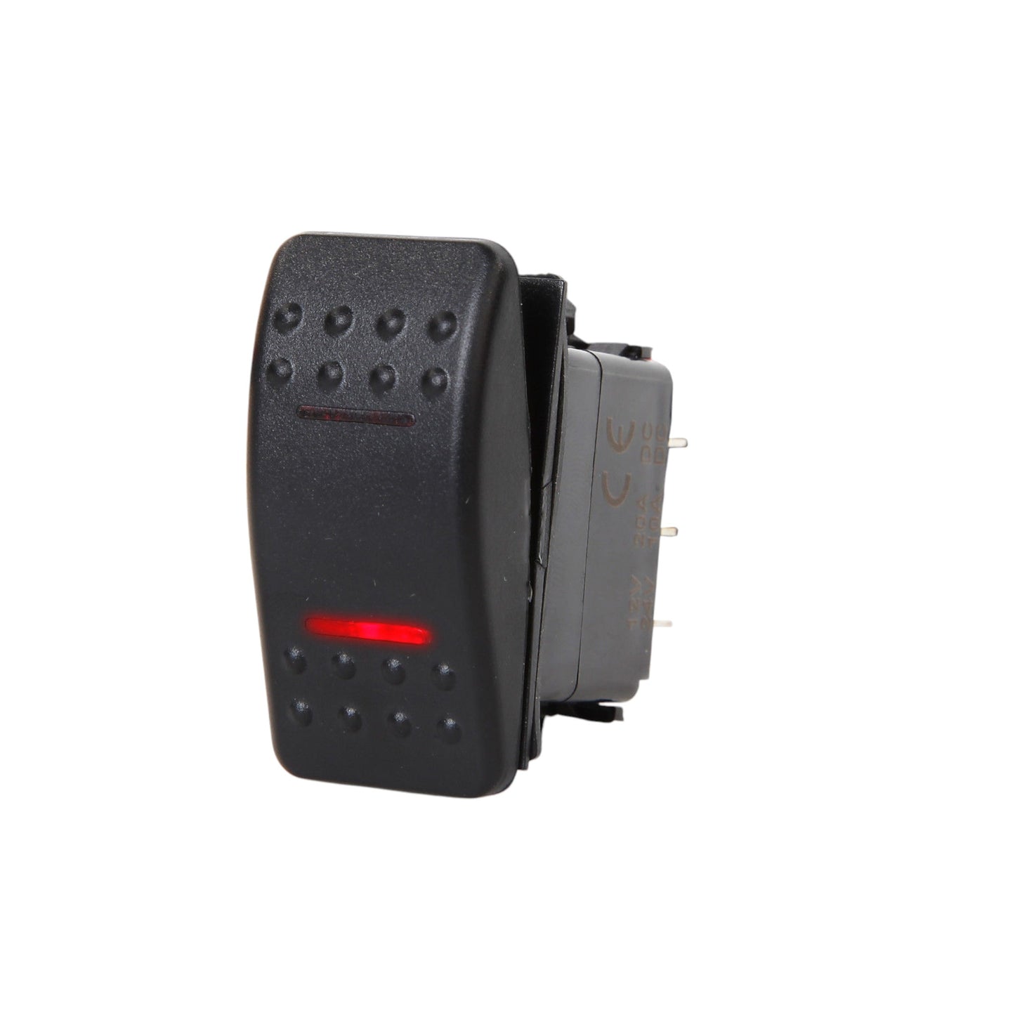 Pactrade Marine Boat RV Rocker Switch On-Off-On DPDT 7 Pin 2 Red LED Trailer Motorcycle