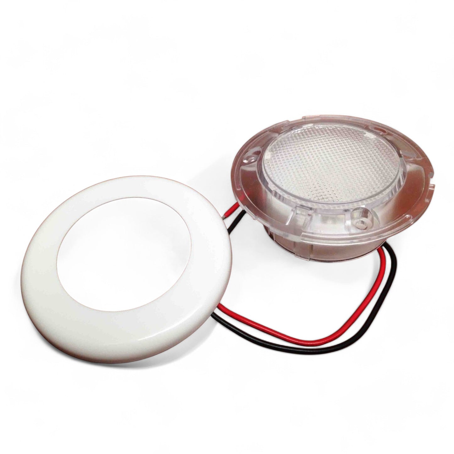 Pactrade Marine Boat Flush Mount LED Cool White Round Courtesy Light IP67 Waterproof