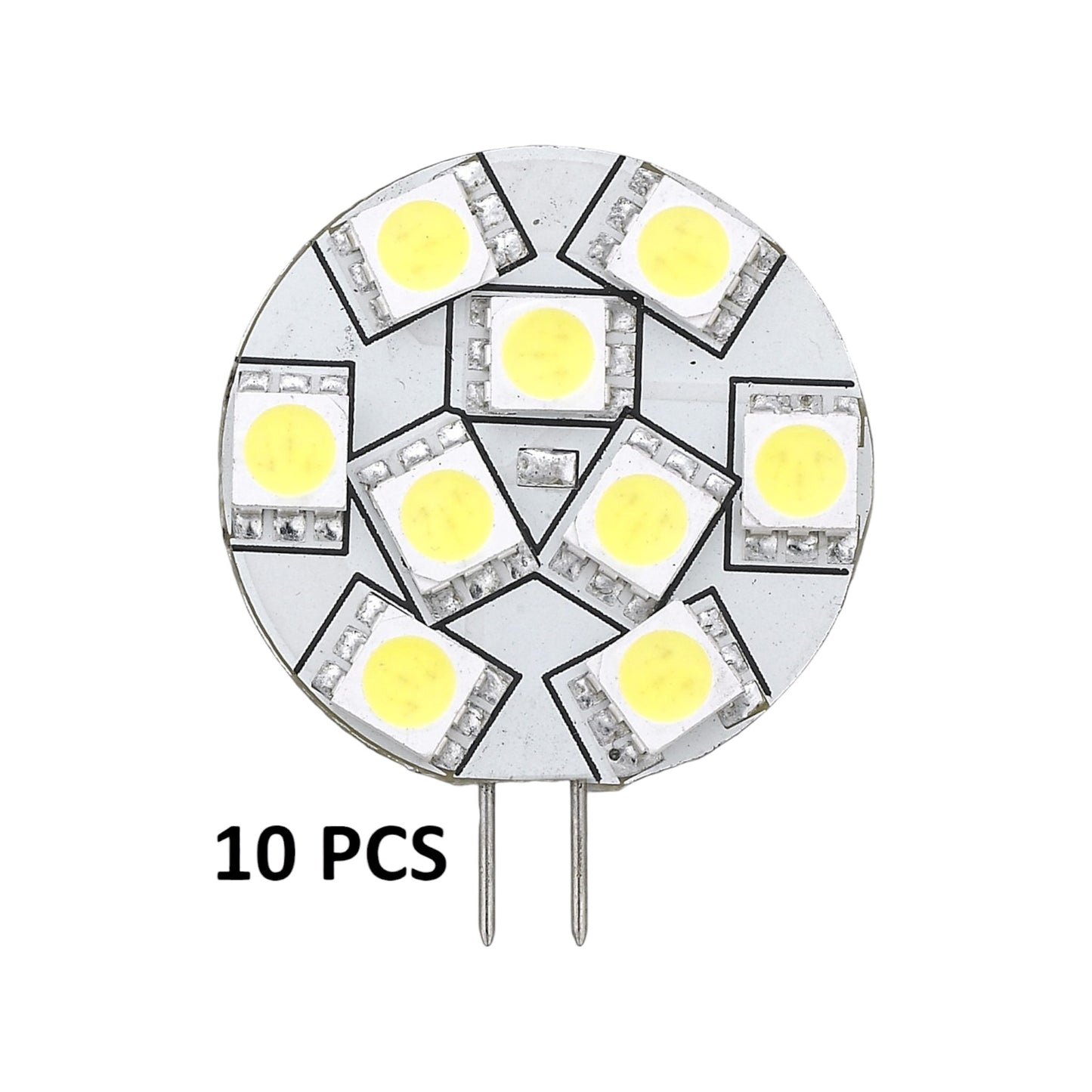 Pactrade Marine RV Marine Trailer Replacement LED Bulb G4 Warm White Back Pin 1.1"D 10 Pcs