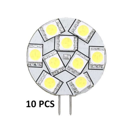 Pactrade Marine RV Marine Trailer Replacement LED Bulb G4 Warm White Back Pin 1.1"D 10 Pcs