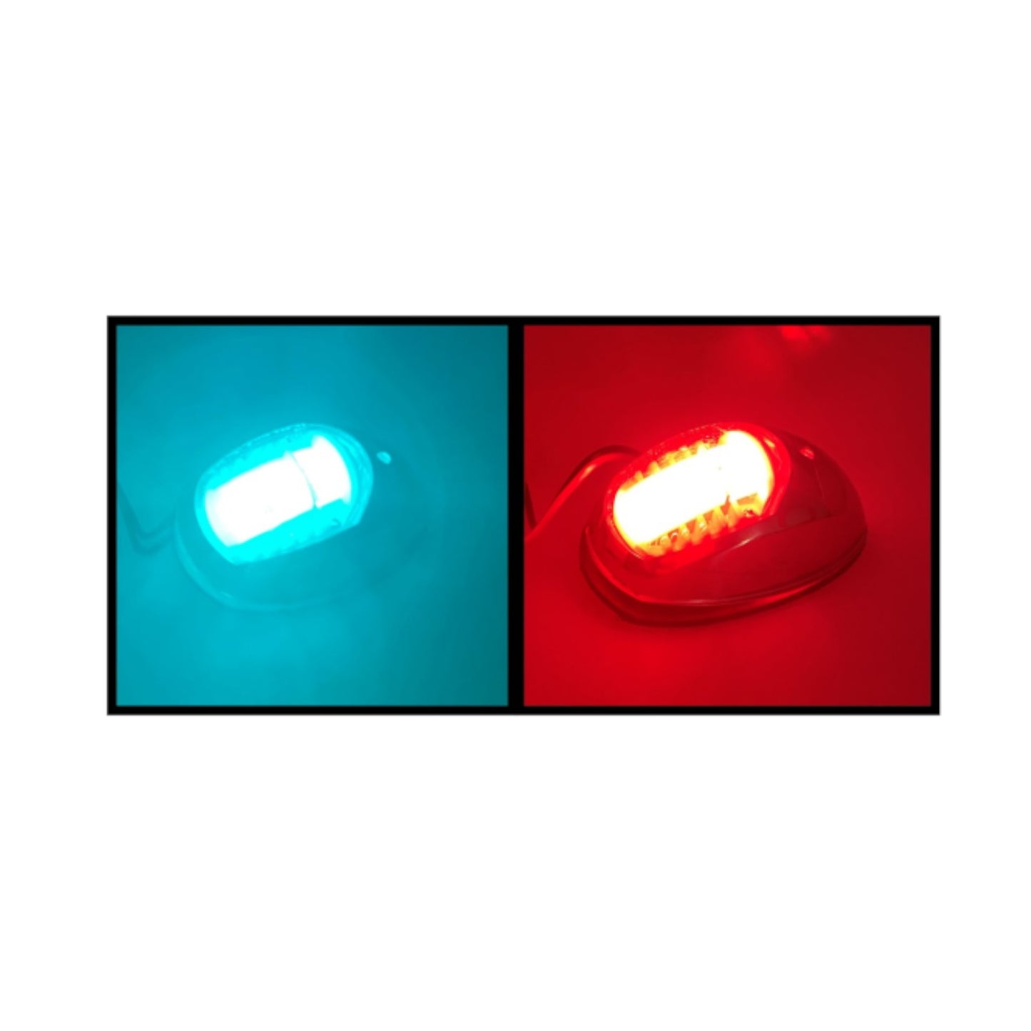 Pactrade Marine Boat SS304 Green Starboard Red Port LED Navigation Light Side Mount