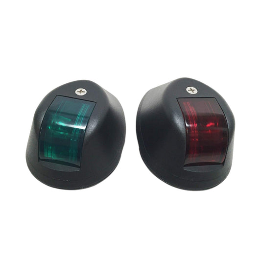 Pactrade Marine Boat Pair Of Green Red Navigation Side Light Black Nylon Housing 12V 10W