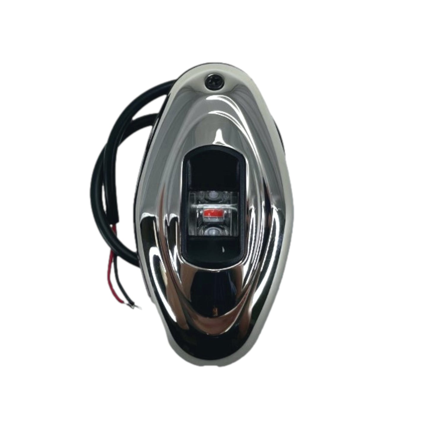 Pactrade Marine Boat Vertical Mount SS316 Navigation Light 12V 1NM LED Green Starboard 95LM Red Port 20LM Light 12m 112.5 Degrees Each 12V DC / 1W Teardrop Oval Stainless Steel Housing