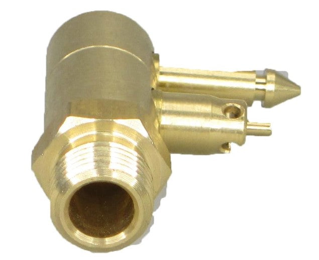 Pactrade Marine Boat Gas Fuel Tank Johnson/Evinrude OMC Male Connector Outboard 1/4'' NPT 2-Prong Brass