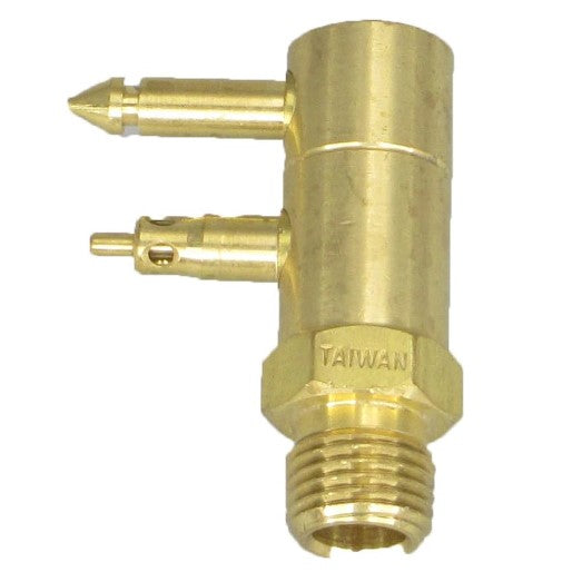 Pactrade Marine Boat Gas Fuel Tank Johnson/Evinrude OMC Male Connector Outboard 1/4'' NPT 2-Prong Brass