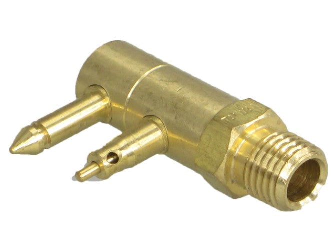 Pactrade Marine Boat Gas Fuel Tank Johnson/Evinrude OMC Male Connector Outboard 1/4'' NPT 2-Prong Brass