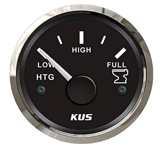 Pactrade Marine Kus Boat Holding Tank Lvl Gauge Meter 2" IP67 Backlight 0-190ohm